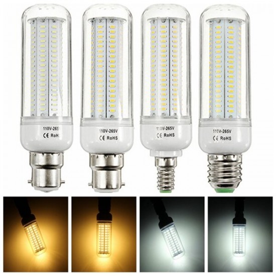 E27 E14 B22 16W 200 SMD 2835 Pure White Warm White LED Corn Light Bulb AC 110-265V E27 E14 B22 16W 200 SMD 2835 Pure White Warm White LED Corn Light Bulb AC 110-265V