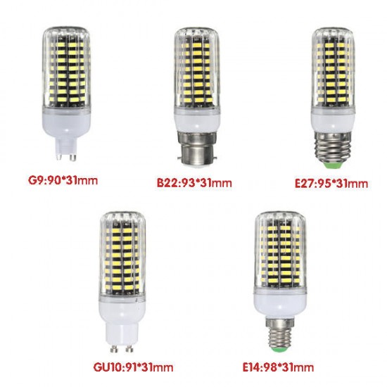 E27 E14 B22 G9 GU10 7W 64 SMD 5733 1000LM LED Warm White White Cover Corn Bulb AC 110V E27 E14 B22 G9 GU10 7W 64 SMD 5733 1000LM LED Warm White White Cover Corn Bulb AC 110V