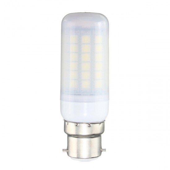 E27 E14 B22 GU10 6W 69 SMD 5050 LED Pure White Warm White Natural White Cover Corn Bulb AC220V