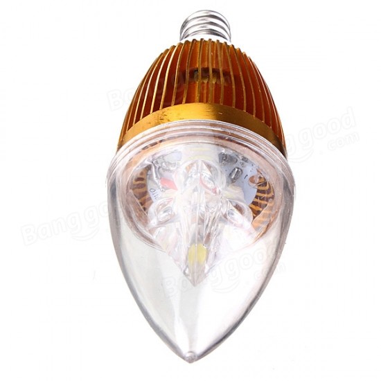 E27 E14 E12 B22 4.5W AC85-265V Golden Cover LED Candle Light Bulb E27 E14 E12 B22 4.5W AC85-265V Golden Cover LED Candle Light Bulb
