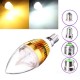 E27 E14 E12 B22 4.5W AC85-265V Golden Cover LED Candle Light Bulb