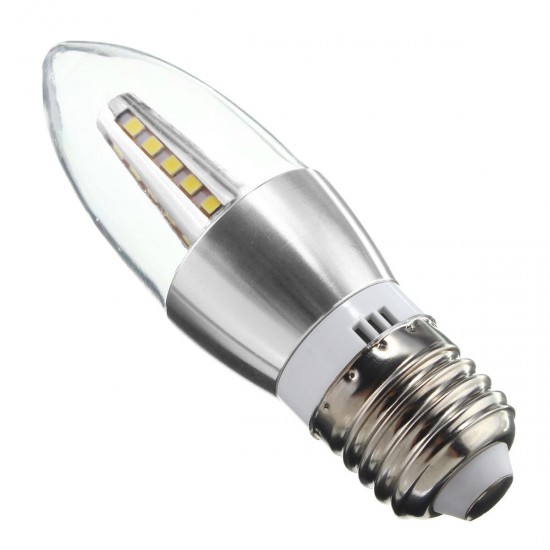 E27 E14 E12 B22 B15 4W 25 SMD 2835 LED Warm White White Candle Light Lamp Bulb AC85-265V