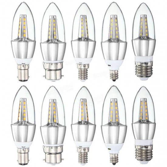 E27 E14 E12 B22 B15 4W 25 SMD 2835 LED Warm White White Candle Light Lamp Bulb AC85-265V E27 E14 E12 B22 B15 4W 25 SMD 2835 LED Warm White White Candle Light Lamp Bulb AC85-265V