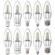 E27 E14 E12 B22 B15 4W 25 SMD 2835 LED Warm White White Candle Light Lamp Bulb AC85-265V