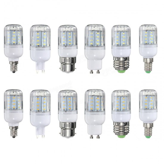 E27 E14 E12 B22 G9 GU10 4W 36 SMD 4014 LED Warm White Pure White Cover Corn Bulb AC220V E27 E14 E12 B22 G9 GU10 4W 36 SMD 4014 LED Warm White Pure White Cover Corn Bulb AC220V
