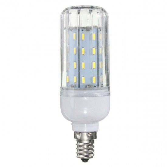 E27 E14 E12 B22 G9 GU10 6W 56 SMD 4014 LED Warm White White Cover Corn Light Lamp Bulb AC 220V