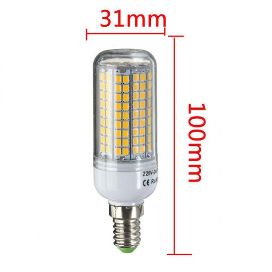 E27 E14 G9 GU10 B22 8W 180 SMD 2835 LED Corn Bulb White Warm White 220V 240V