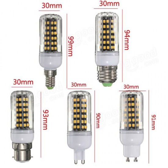 E27 E14 G9 GU10 B22 E27 14W 84SMD 2835 LED Corn Bulb Warm White White Lamp 110V