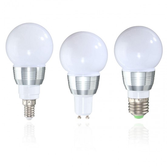 E27 E14 GU10 3W Dimmable Remote Control RGB Color Change LED Lamp Light Bulb 85-265V E27 E14 GU10 3W Dimmable Remote Control RGB Color Change LED Lamp Light Bulb 85-265V