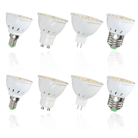 E27 E14 GU10 MR16 4W 54 SMD 2835 LED Warm White Pure White Spotlightting Bulb AC110V / 220V E27 E14 GU10 MR16 4W 54 SMD 2835 LED Warm White Pure White Spotlightting Bulb AC110V / 220V