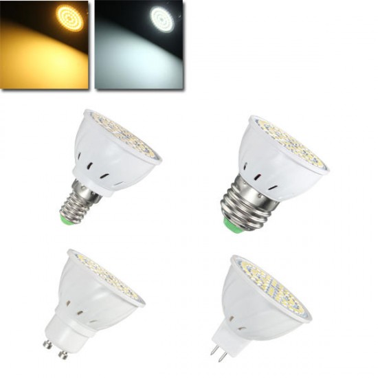 E27 E14 GU10 MR16 4W 54 SMD 2835 LED Warm White Pure White Spotlightting Bulb AC110V / 220V E27 E14 GU10 MR16 4W 54 SMD 2835 LED Warm White Pure White Spotlightting Bulb AC110V / 220V
