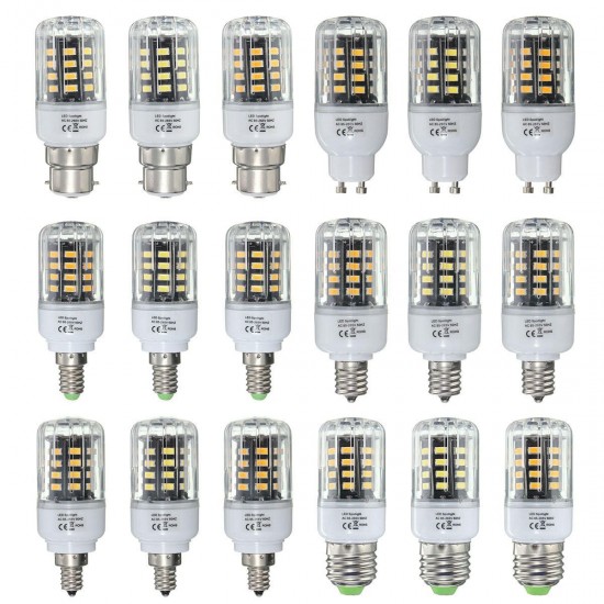 E27 E17 E14 E12 B22 GU10 3W 40 SMD 5736 LED White Warm White Natural White Light Corn Bulb AC85-265V