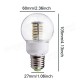 E27 LED Bulb 5W 102 SMD 3528 220V Warm White/White With Ball Cover