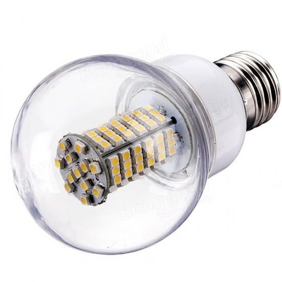 E27 LED Bulb 5W 102 SMD 3528 220V Warm White/White With Ball Cover