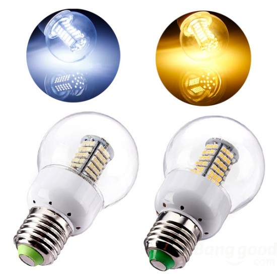 E27 LED Bulb 5W 102 SMD 3528 220V Warm White/White With Ball Cover