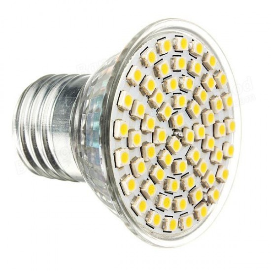 E27 LED Bulb 5W AC 220V 60 SMD 3528 White/Warm White Spot Light E27 LED Bulb 5W AC 220V 60 SMD 3528 White/Warm White Spot Light