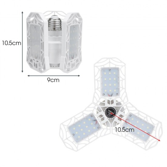 E27 LED Bulb Garage Lamp Deformable Ceiling Light Fixture Foldable Adjustable Workshop Lamp AC85-270V E27 LED Bulb Garage Lamp Deformable Ceiling Light Fixture Foldable Adjustable Workshop Lamp AC85-270V