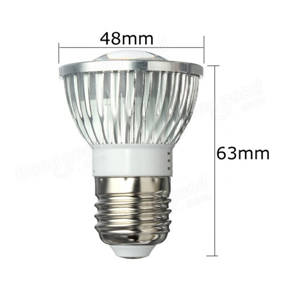 E27 LED Bulbs 3W COB AC 85-265V Warm White/White Spot Light