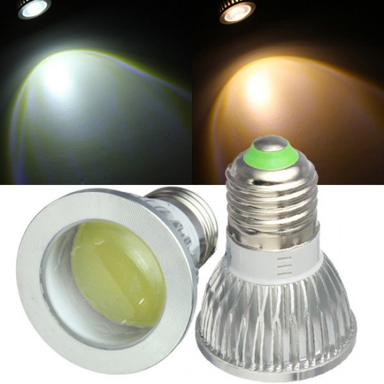 E27 LED Bulbs 3W COB AC 85-265V Warm White/White Spot Light