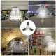 E27 LED Garage Light Bulb Ceiling Fixture Shop Workshop Deformable Lamp Remote