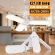 E27 LED Garage Light Bulb Deformable Ceiling Fixture Lights Home Workshop Lamp