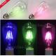 E27 Retro Edison Globe Bulbs 6W Screw LED COB Bulbs RGB Colorful Light Lamp Energy-Efficient AC220V