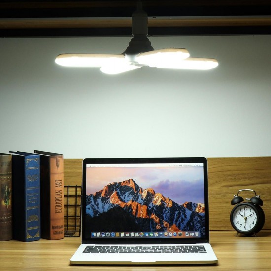 E27 Two Three Four Leaves Deformable Foldable LED Garage Shop Work Light Bulb Ceiling Lamp AC95-265V E27 Two Three Four Leaves Deformable Foldable LED Garage Shop Work Light Bulb Ceiling Lamp AC95-265V