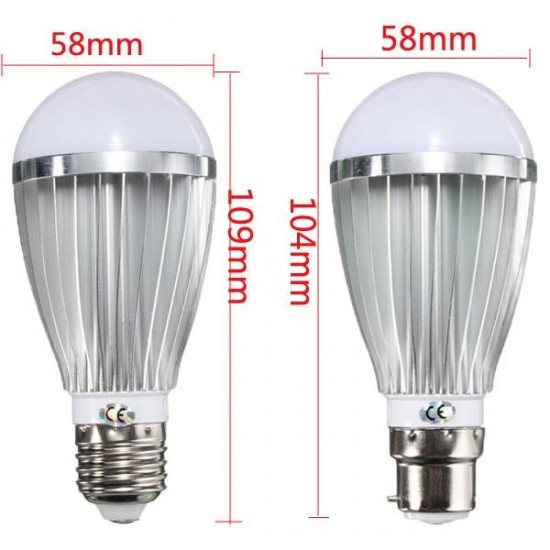 E27/B22 7W 14 SMD 5730 LED Globe Bulb Non-Dimmable Warm White/White Lamp AC 110-240V