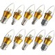 E27/E14/E12/B22/B15 3W LED Warm White/White 15SMD 2835 Golden Candle Light Bulb Lamp 85-265V