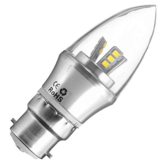 E27/E14/E12/B22/B15 3W LED Warm White/White15SMD 2835 Candle Light Bulb Lamp 85-265V