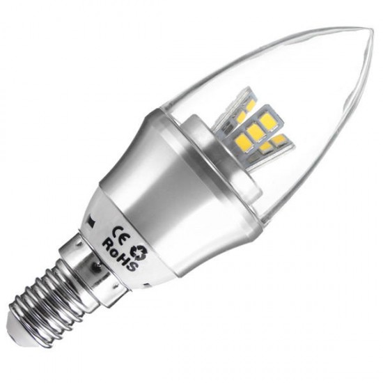 E27/E14/E12/B22/B15 3W LED Warm White/White15SMD 2835 Candle Light Bulb Lamp 85-265V