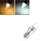 E27/E14/E12/B22/B15 6W LED Warm White/White 25SMD 2835 Silver Candle Light Bulb Lamp 85-265V