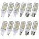 E27/E14/E12/B22/G9/GU10 Dimmable 6W AC220V LED Bulb White/Warm White 60 SMD 5730 Corn Light Lamp