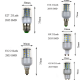 E27/E14/G9/GU10/B22 2.8W 450LM 21 SMD 2835 LED Corn Bulb Warm White/White 220V