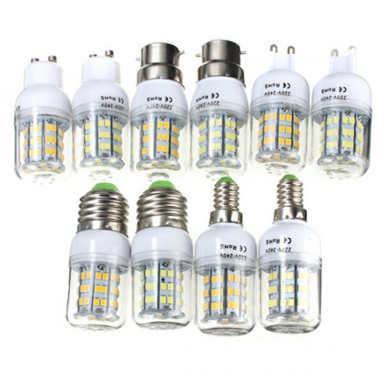 E27/E14/G9/GU10/B22 4.5W 520LM LED Corn Bulb Warm/White 220V Home Lamp