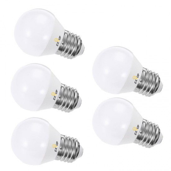 G45 5W E27 450lm led bulb ac220- 240V 5pcs