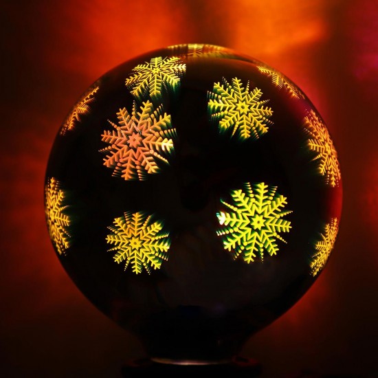 G95 E27 Warm White Starry Sky Snowflake Ball-Shaped LED Light Bulb Desk Night Lamp Home Festival Decor 85-265V