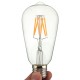 AC85-265V Non-dimmable Warm White 480LM E27 ST64 6W LED COB Light Bulb for Indoor Home