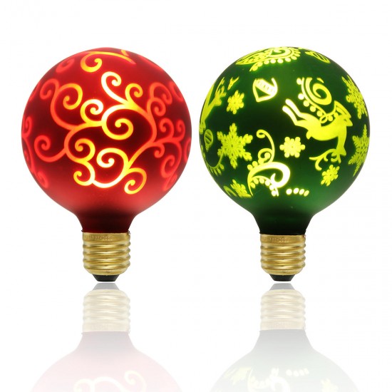 E27 G95 LED Light Bulb Christmas Edison Decorative Lamp for Holiday Home Indoor Use AC85-265V E27 G95 LED Light Bulb Christmas Edison Decorative Lamp for Holiday Home Indoor Use AC85-265V