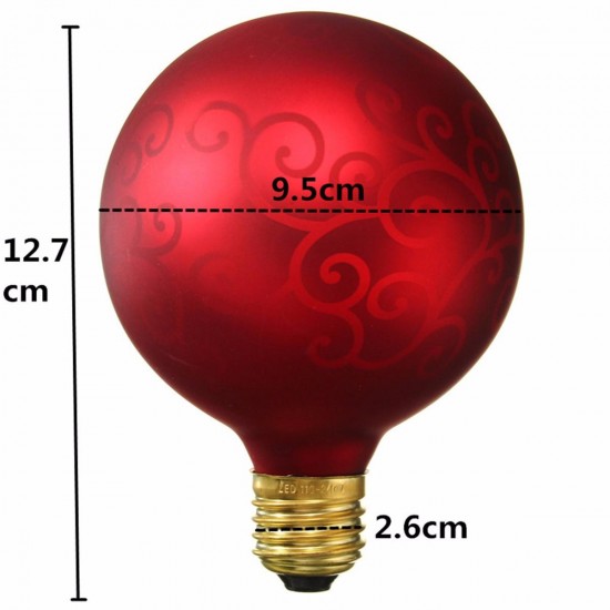 E27 G95 LED Light Bulb Christmas Edison Decorative Lamp for Holiday Home Indoor Use AC85-265V