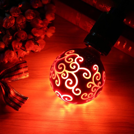 E27 G95 LED Light Bulb Christmas Edison Decorative Lamp for Holiday Home Indoor Use AC85-265V