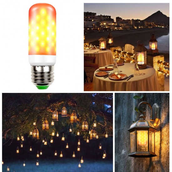 LED Flicker Flame Light Bulb Simulated Nature Fire Effect Lamp E26/E27