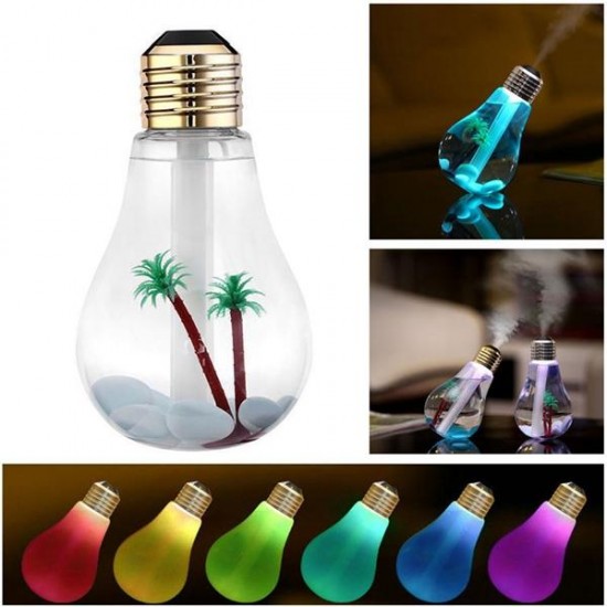 Portable E27 LED Bulb Humidifier Colorful Lights USB Diffuser Air Purifier Gift Portable E27 LED Bulb Humidifier Colorful Lights USB Diffuser Air Purifier Gift