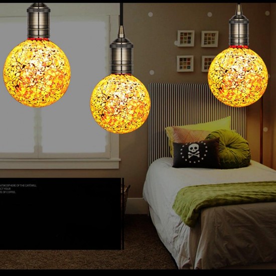 TFN-G125XC E27 4W 2700K SMD2835 G125 Tiffany Glass Retro 3D Art LED Light Bulb Home Hotel Lamp AC85-265V TFN-G125XC E27 4W 2700K SMD2835 G125 Tiffany Glass Retro 3D Art LED Light Bulb Home Hotel Lamp AC85-265V