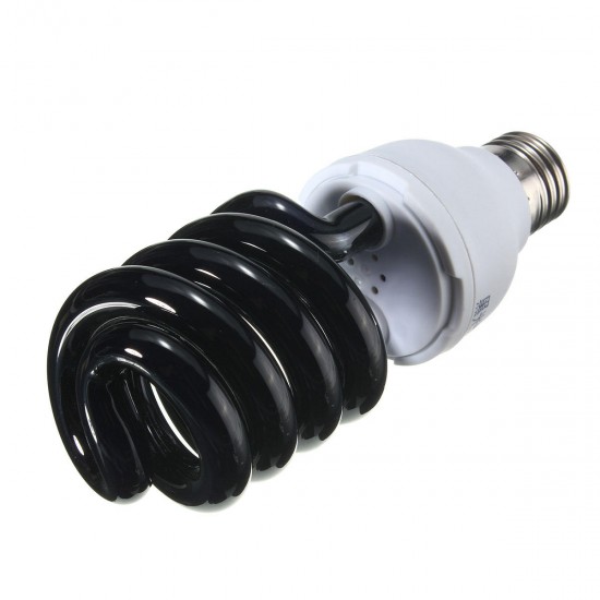 UV Ultraviolet Spiral Low Energy Saving CFL Light Bulb E27 Screw Black Light Bulb 220V