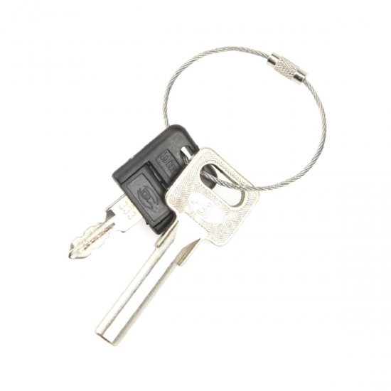 100Pcs Stainless Steel Wires Keychains Carabiner Key Rings Cables Outdoor Hiking 100Pcs Stainless Steel Wires Keychains Carabiner Key Rings Cables Outdoor Hiking