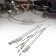 100Pcs Stainless Steel Wires Keychains Carabiner Key Rings Cables Outdoor Hiking 100Pcs Stainless Steel Wires Keychains Carabiner Key Rings Cables Outdoor Hiking