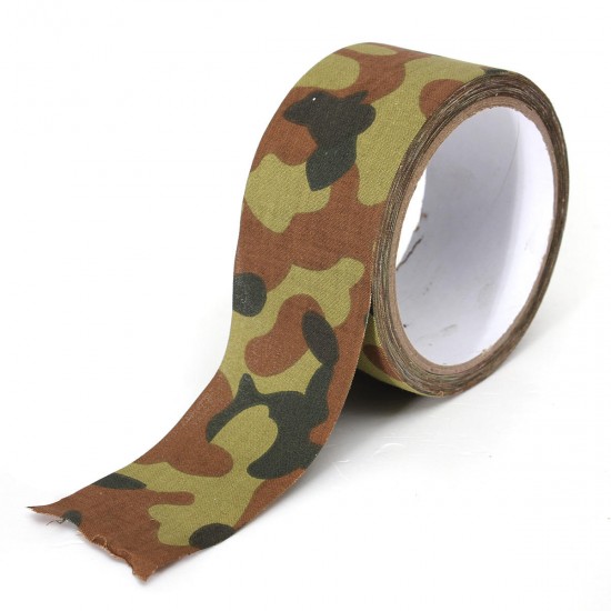 10M Camouflage Wrap Tape Camo Tape Duct Waterproof Mutifunctional Fabric Camping Stealth Tape