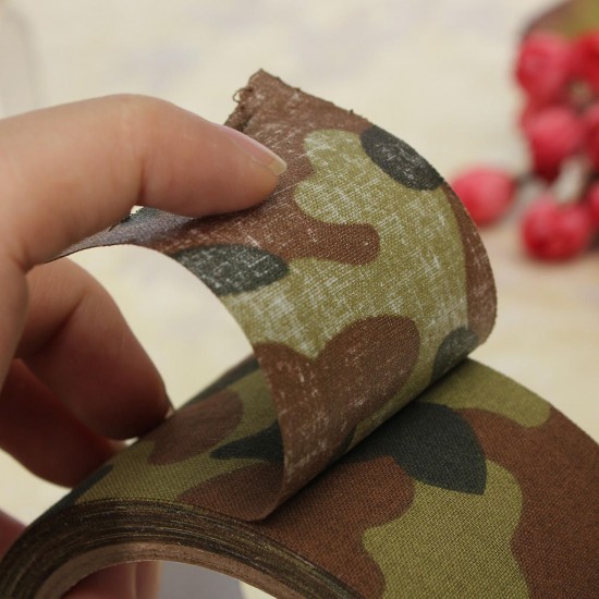 10M Camouflage Wrap Tape Camo Tape Duct Waterproof Mutifunctional Fabric Camping Stealth Tape