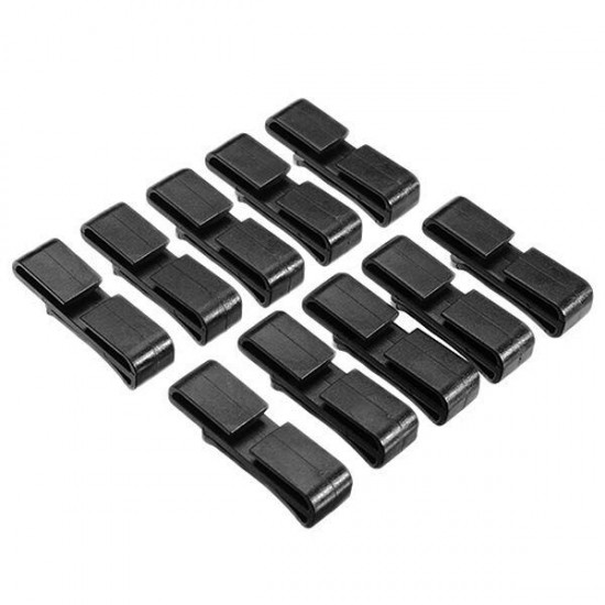 10Pcs MOLLE Backpack Webbing Connecting Buckle Clip 32/38mm